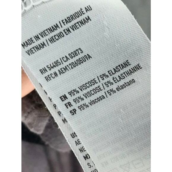 American Eagle Soft Top V Neck Tie Dye Size Medium Multicolor Colorblock - Picture 4 of 4